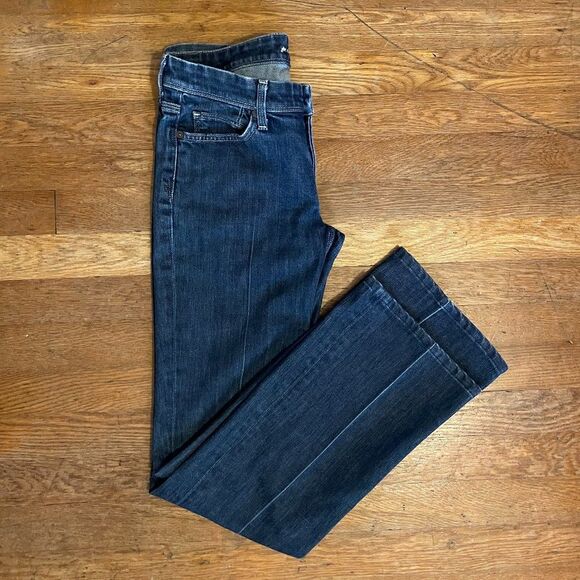 7 For All Mankind Flint Boot Cut 5 Pocket Embordered Womens Size 28 - Picture 2 of 13